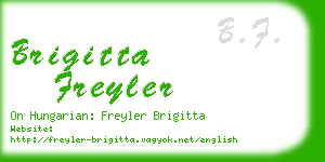 brigitta freyler business card